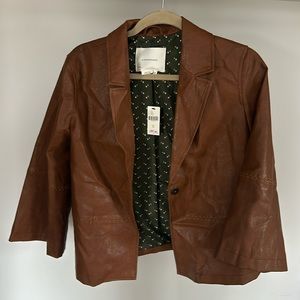 Anthropologie leather jacket NWT